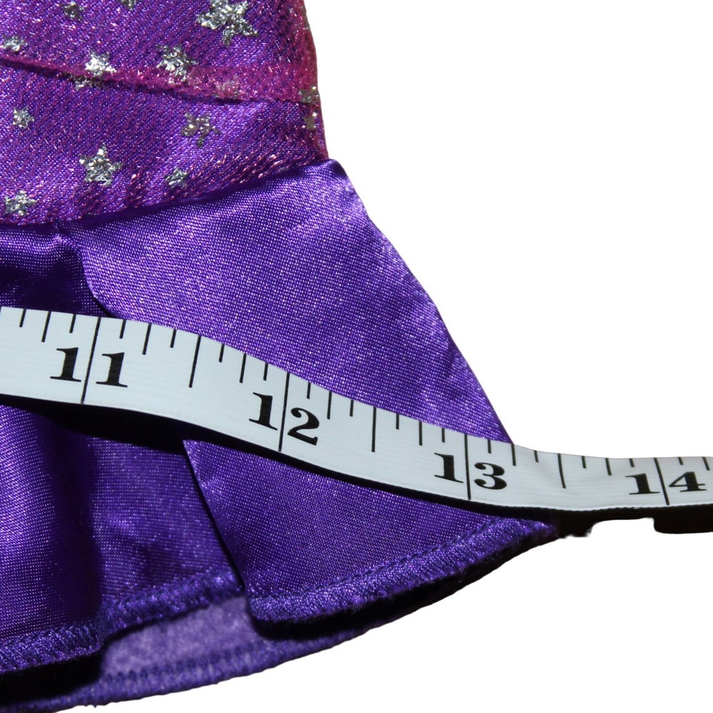 Tu Sainsbury's Purple Pink Sparkly Star Witch Costume Hat Girl's 3-4yrs - Picture 5 of 13
